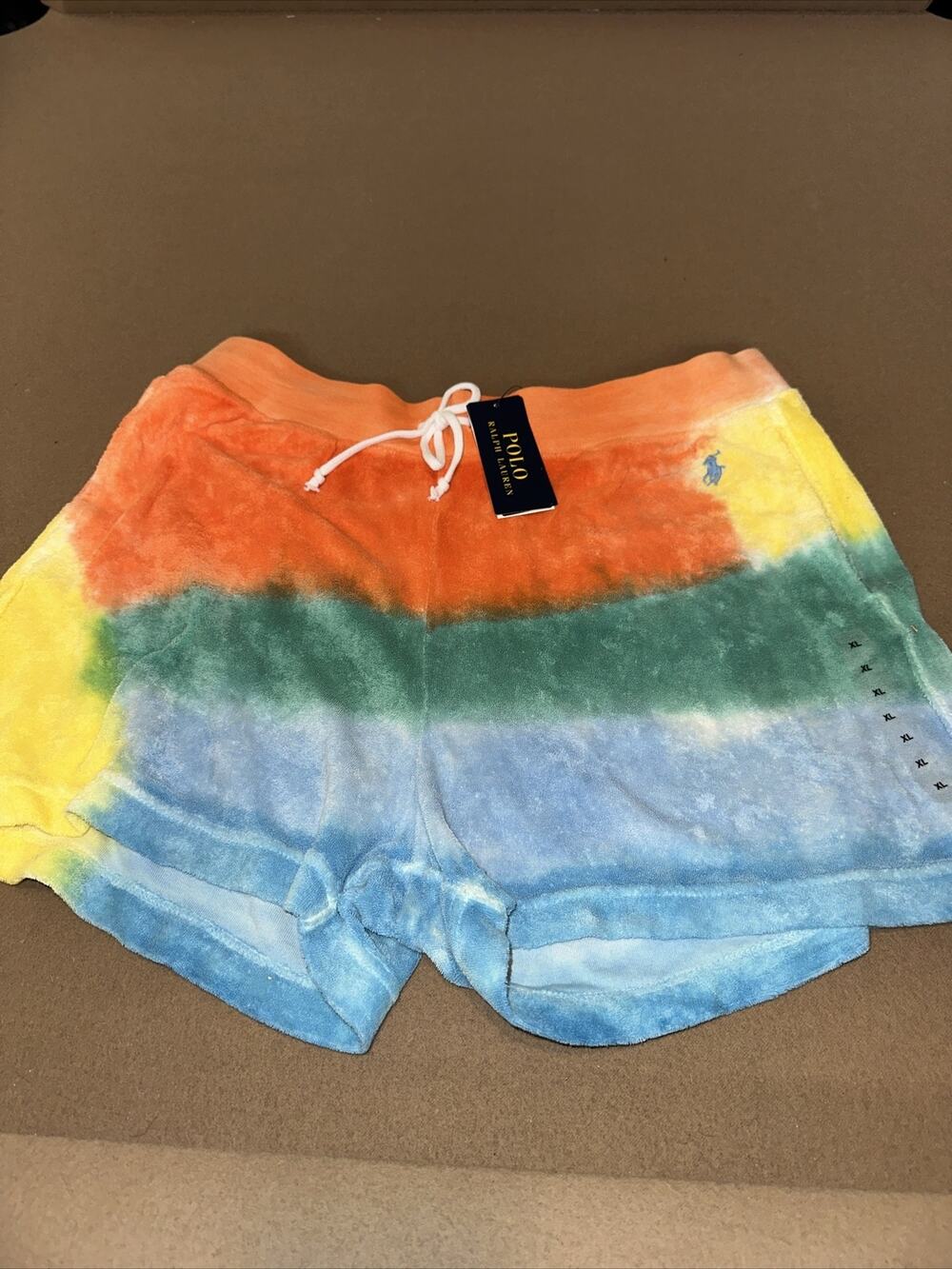 Polo Ralph Lauren Womens Beach Tie Dye French Terry Beach Shorts Multicolor